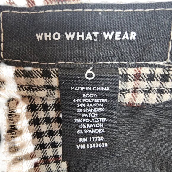 Womens Punk Casual Office Business Corpcore Fall Preppy Black/White Red Plaid 6 - Picture 4 of 13